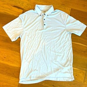 EUC, Linksoul Men’s polo, light grey-blue, size XL